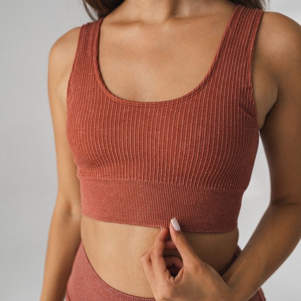Channel bra in sunstone